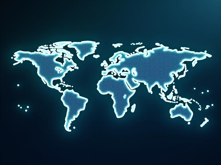 Mapa interactivo mundial con puntos indicando la ubicación de expertos colaboradores
