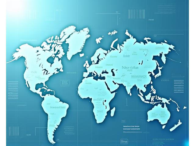 Representación de un blueprint o plan estratégico con iconos que simbolizan políticas, regulaciones e incentivos, en un fondo abstracto que sugiere cooperación global.