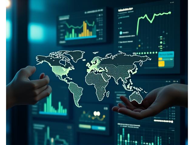 Captura de pantalla de un dashboard interactivo mostrando múltiples flujos de datos en tiempo real: gráficos de reservas, mapa de calor de sentimiento social y pronósticos de demanda para destinos frescos.