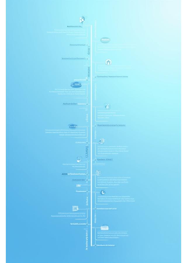 Un gráfico vertical que muestra el timeline de evolución tecnológica esperada en el sector turístico de 2024 a 2030, destacando hitos como la IA predictiva, AR/VR inmersiva y automatización de procesos.