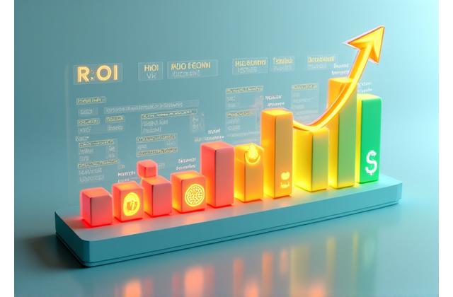 Visualización de una calculadora interactiva de ROI para programas de viaje, mostrando gráficos de效益 financieros y de impacto sostenible.